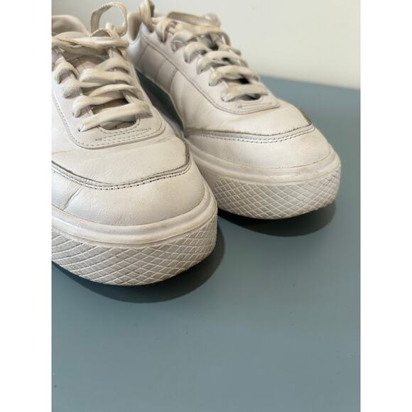 Puma Oslo platform womens sneaker size 8 white light blue - Picture 6 of 8